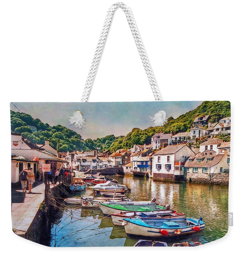 Polperro Weekender Tote Bag featuring the photograph Cornish Smuggler Jewel by Hanny Heim