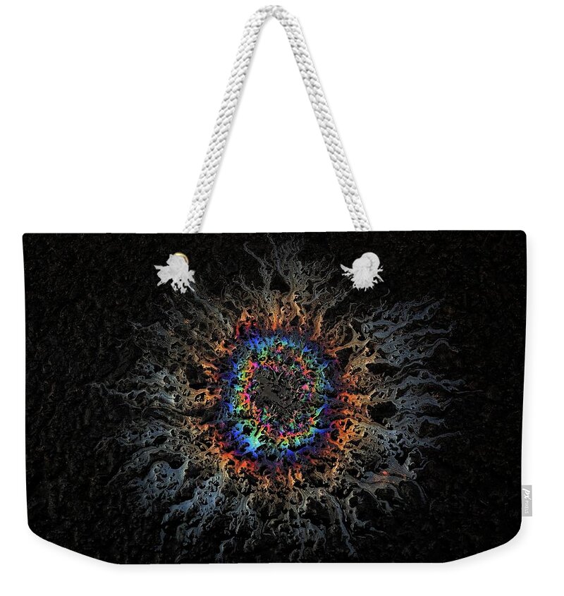 Abstract Weekender Tote Bag featuring the photograph Corona by Mark Fuller