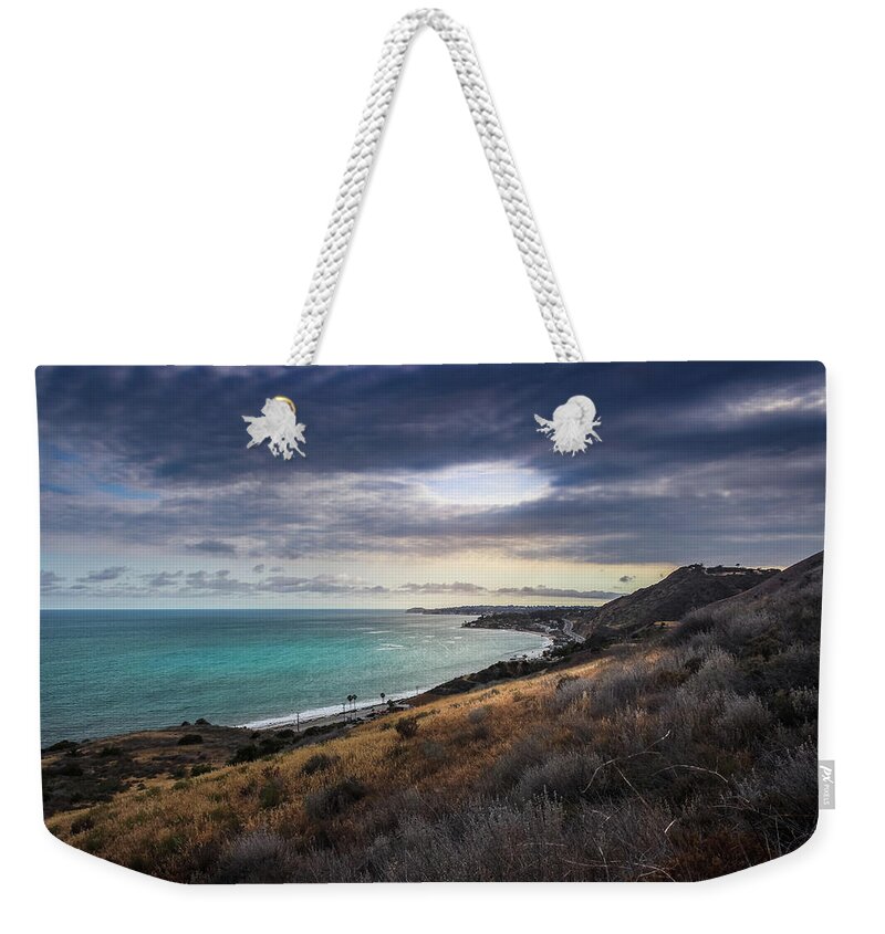 Beach Weekender Tote Bag featuring the photograph Corral Canyon Malibu Trail by Andy Konieczny