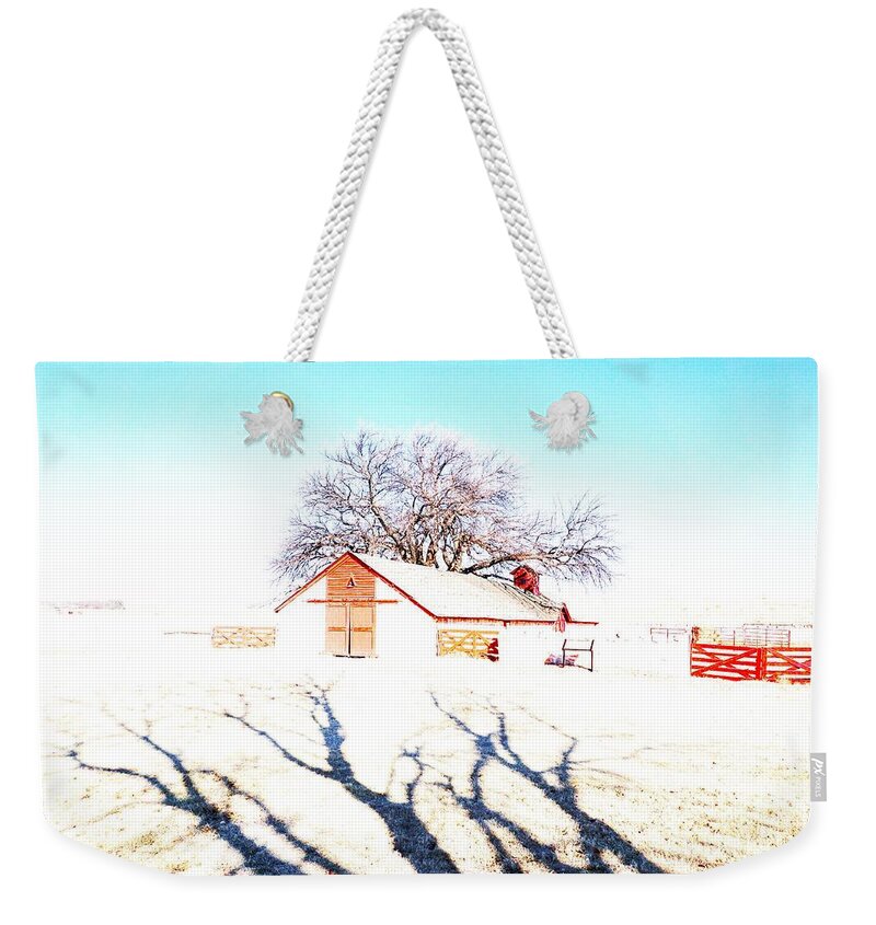Ranch Weekender Tote Bag featuring the photograph Cottonwood Ranch, Kansas by Merle Grenz
