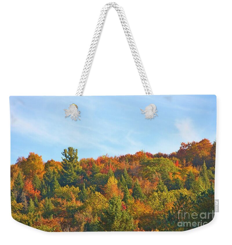 Multicolors Weekender Tote Bag featuring the photograph Couleurs d' Automne by Aimelle Ml