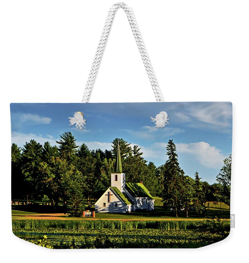 Church Weekender Tote Bag featuring the photograph Country Church 003 by George Bostian