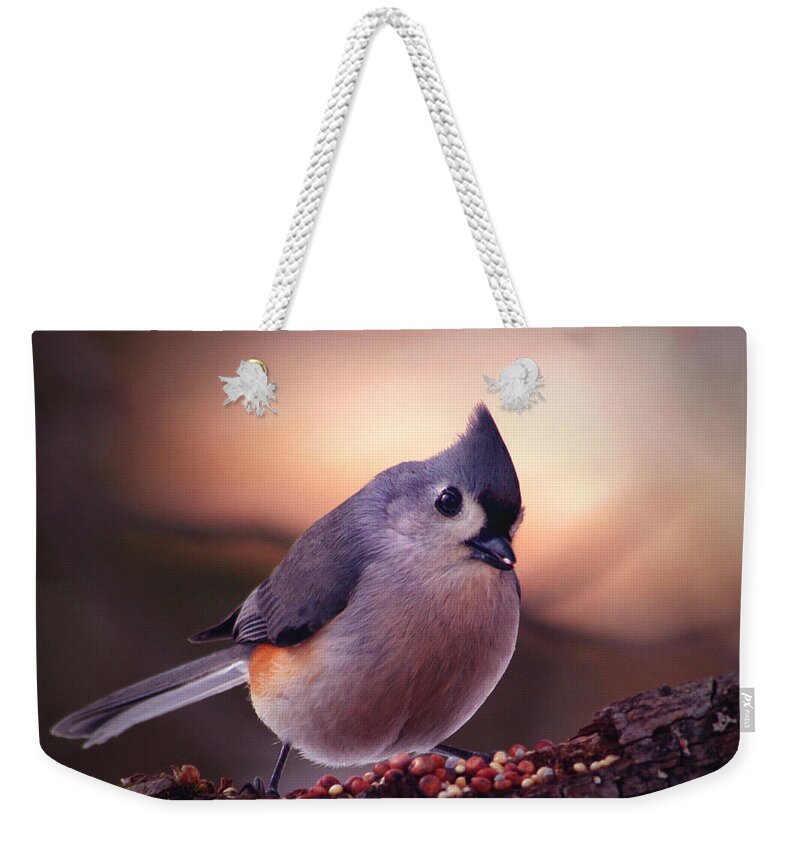 Birds Weekender Tote Bag featuring the photograph Country Mouse... by Arthur Miller