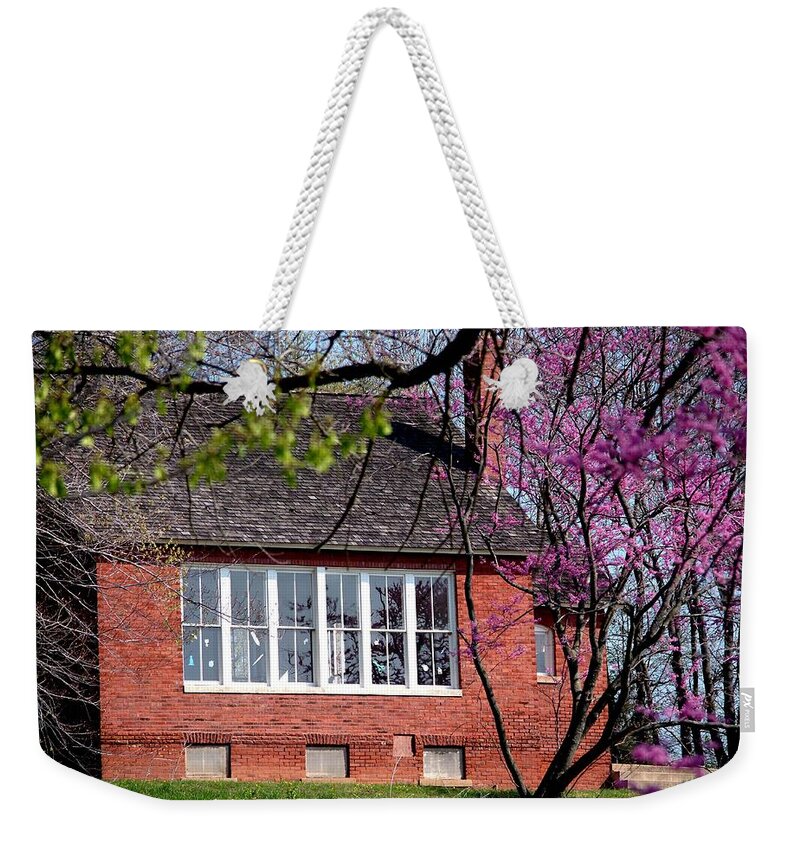 School Weekender Tote Bag featuring the photograph Country school by Dwight Eddington