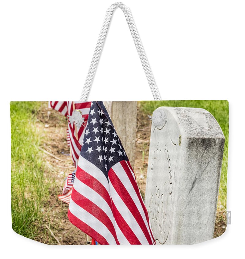 Memorial Weekender Tote Bag featuring the photograph Courage Desire to Live Readiness to Die by James BO Insogna