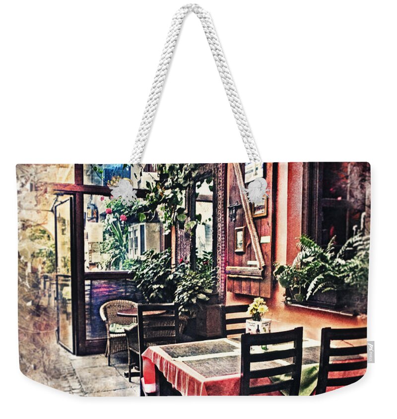 Cracow Weekender Tote Bag featuring the painting Cracow Kazimierz by Justyna Jaszke JBJart