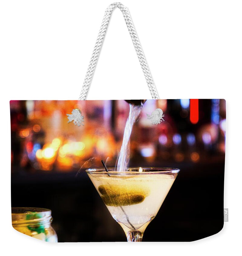 Vodka Weekender Tote Bag featuring the photograph Craft Cocktail by David Kay