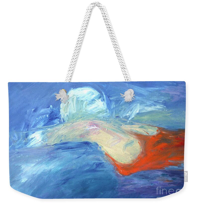Water Weekender Tote Bag featuring the painting Crawl by Lisa Baack