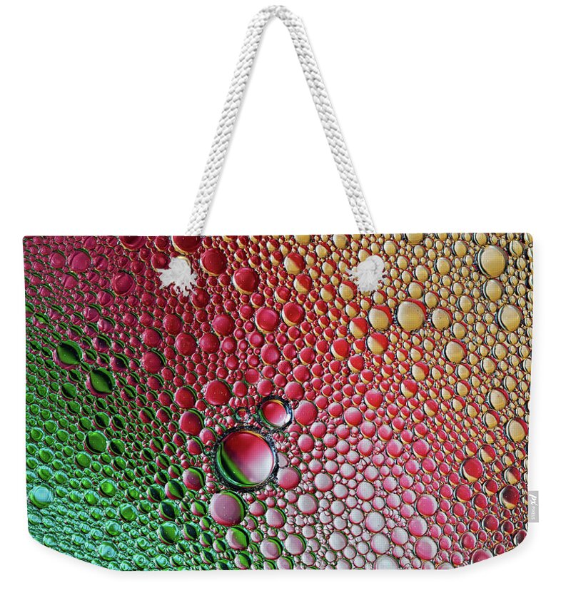 Bubbles Weekender Tote Bag featuring the photograph Crazy world of bubbles by Jaroslaw Blaminsky