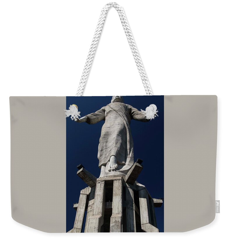 Christ Weekender Tote Bag featuring the photograph Cristo De El Picacho - 3 by Hany J