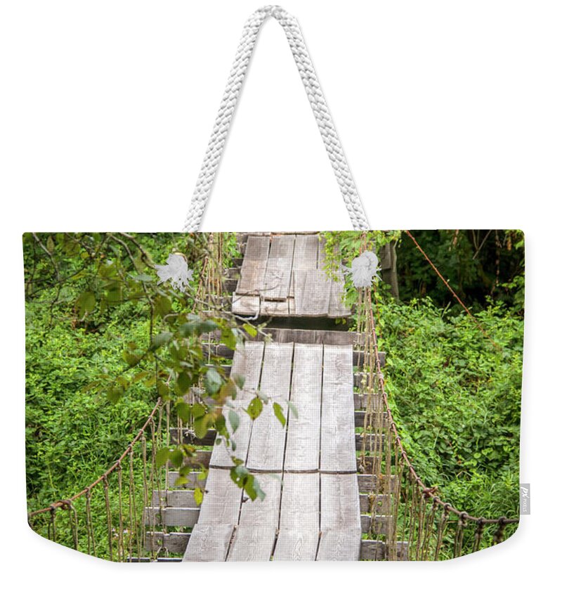 Oregon Weekender Tote Bag featuring the photograph Crossing by Kristina Rinell