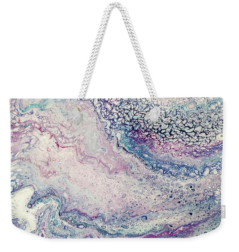 Crystal Weekender Tote Bag featuring the painting Crystal Cave by Amy Sorrell