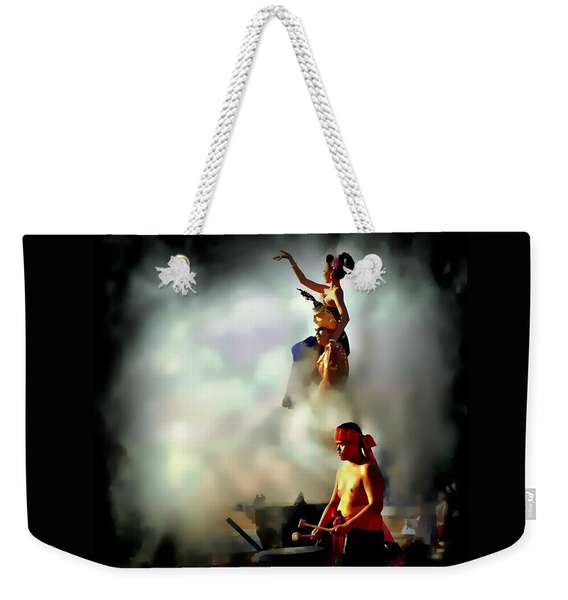 Culture Weekender Tote Bag featuring the photograph Culture In The Mist by Ian Gledhill