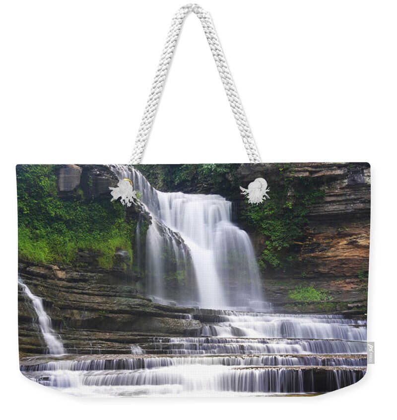 Art Prints Weekender Tote Bag featuring the photograph Cummins Falls by Nunweiler Photography