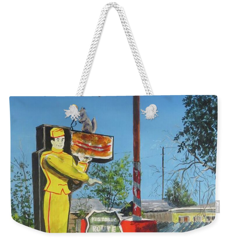 Americana Weekender Tote Bag featuring the painting Curtain Call by William Brody