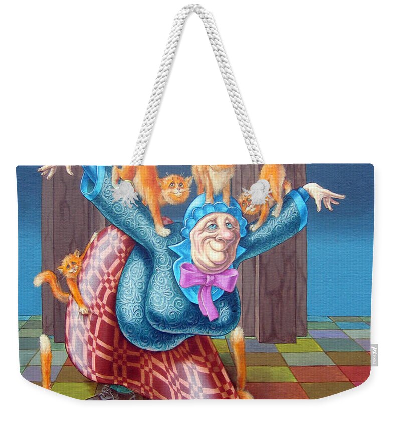 Reverence Weekender Tote Bag featuring the painting Curtsy by Victor Molev