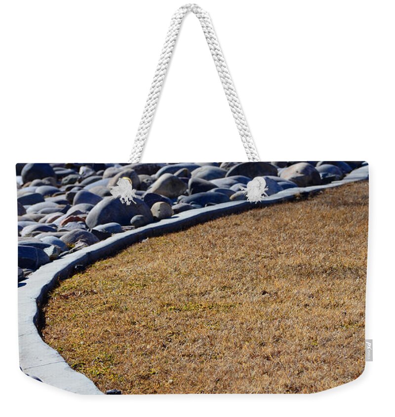Rock Weekender Tote Bag featuring the photograph Curvy path by Robert WK Clark