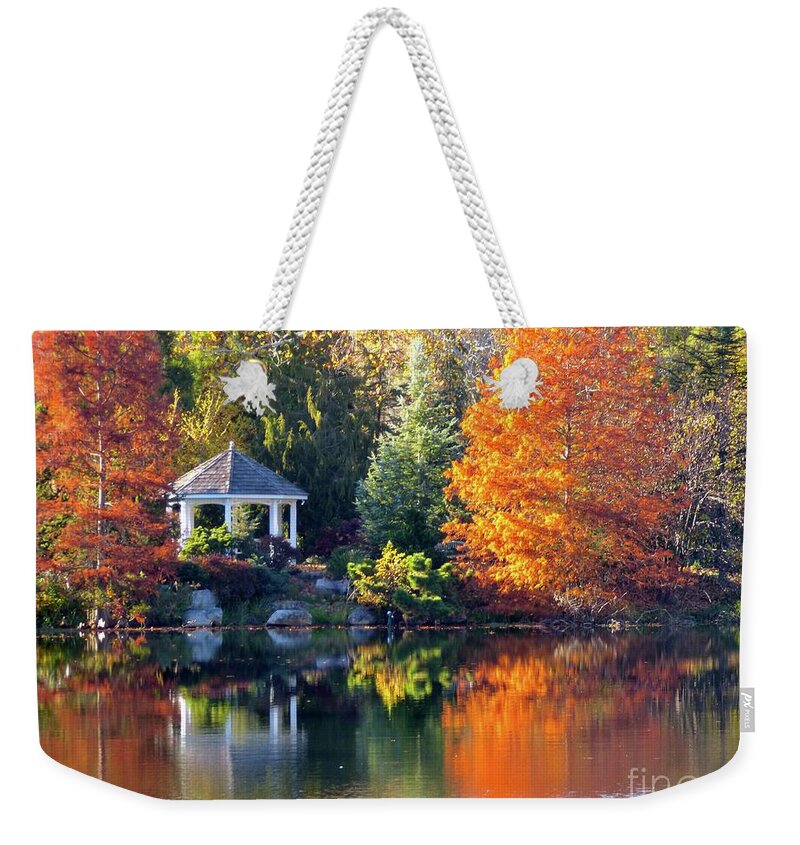 Cypress Weekender Tote Bag featuring the photograph Cypress Gold by Jean Wright