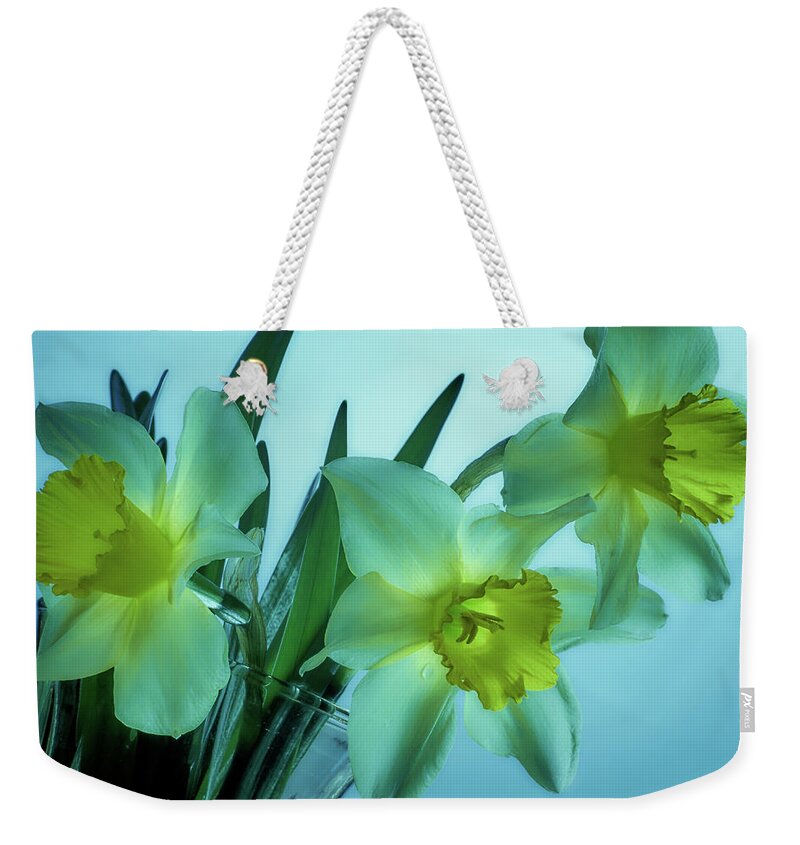 Daffodils Weekender Tote Bag featuring the photograph Daffodils2 by Loni Collins