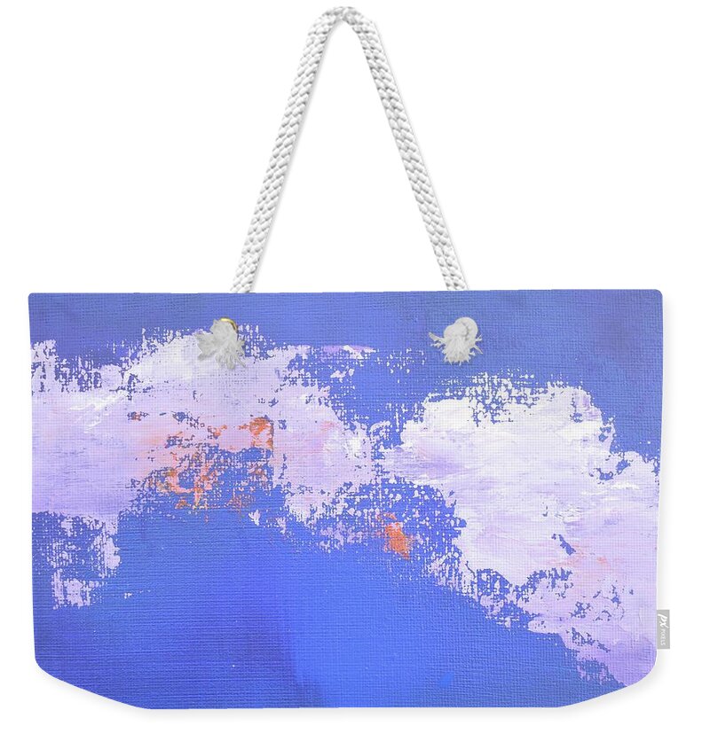 Purple Haze Weekender Tote Bag featuring the painting Daily Abstraction 218030701B by Eduard Meinema