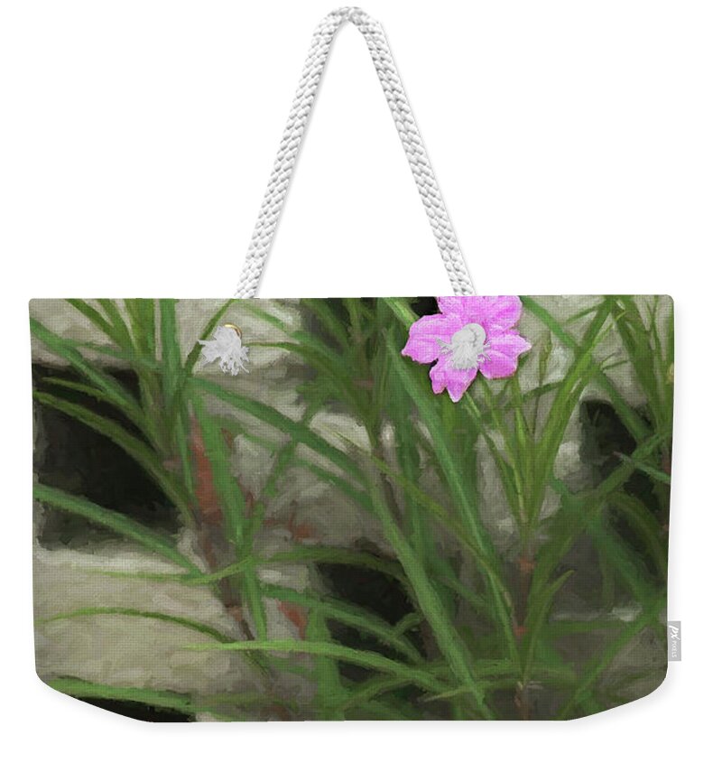 Flowers Weekender Tote Bag featuring the photograph Dainty pink by Penny Lisowski