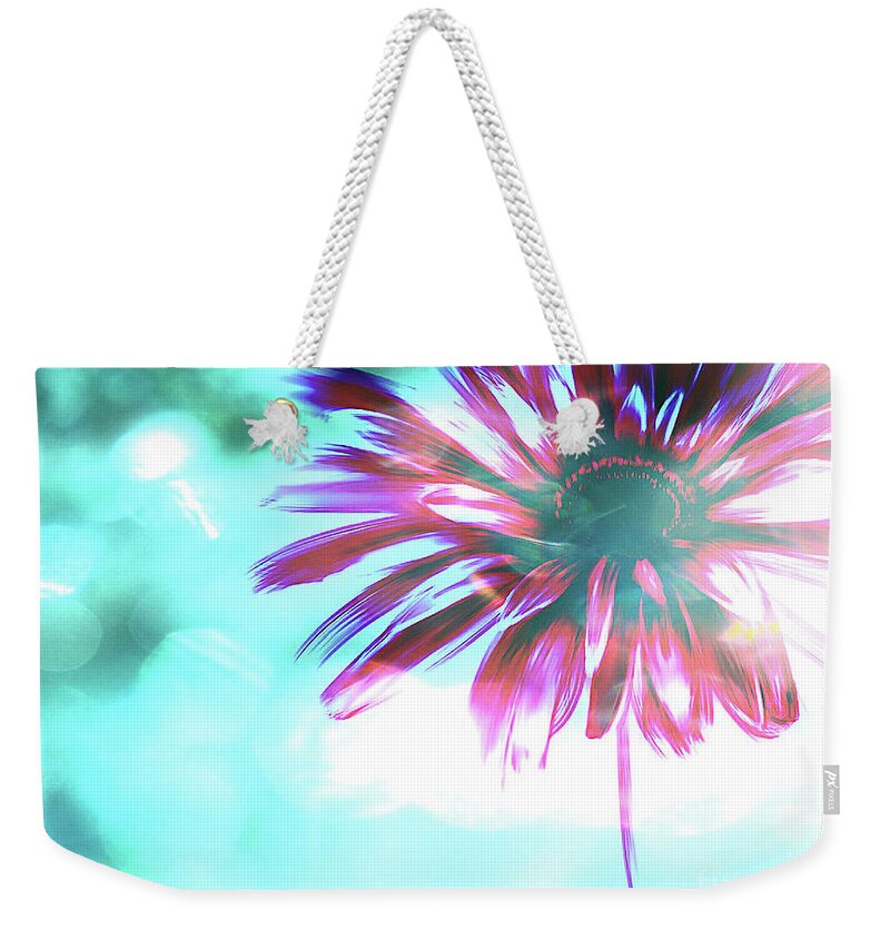 Photography Weekender Tote Bag featuring the mixed media Daisy 9 by Toni Somes
