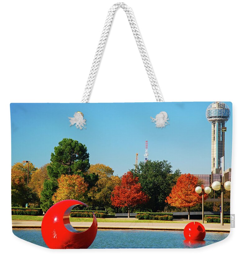 Dallas Weekender Tote Bag featuring the photograph Dallas by James Kirkikis