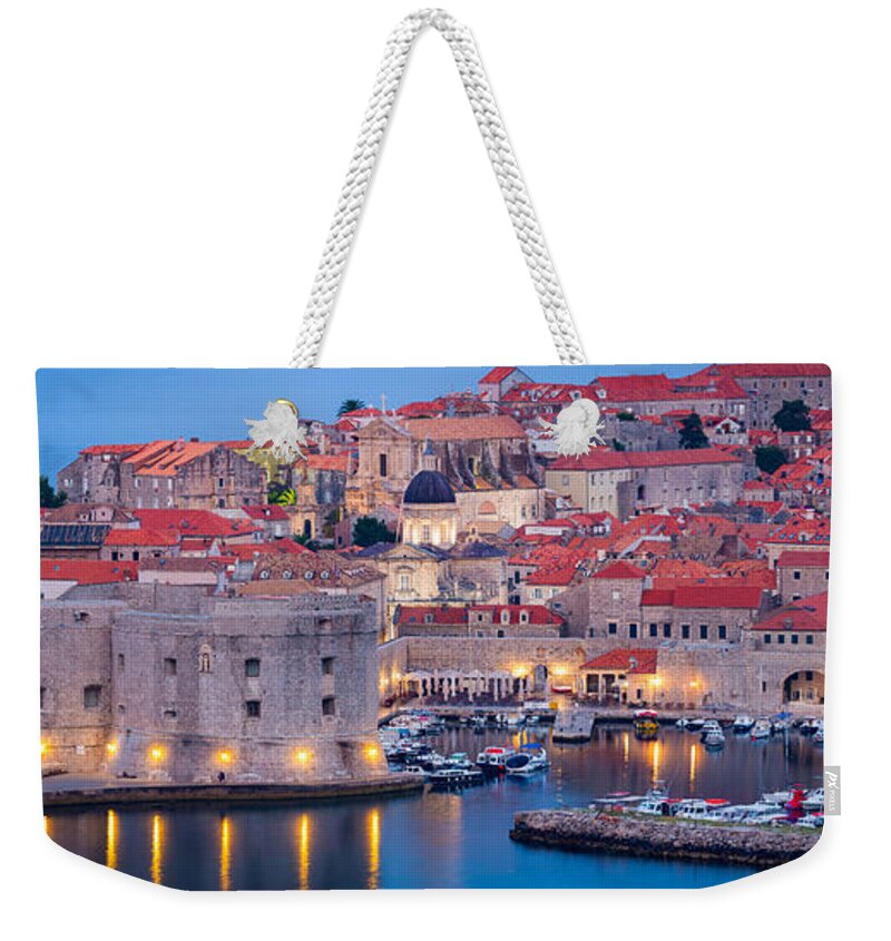Adriatic Weekender Tote Bag featuring the photograph Dalmatian Dawn by Inge Johnsson