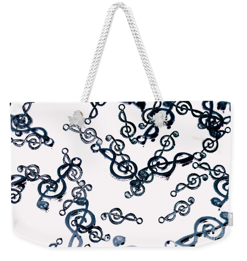 Abstract Weekender Tote Bag featuring the photograph Dance of the treble clef by Jorgo Photography