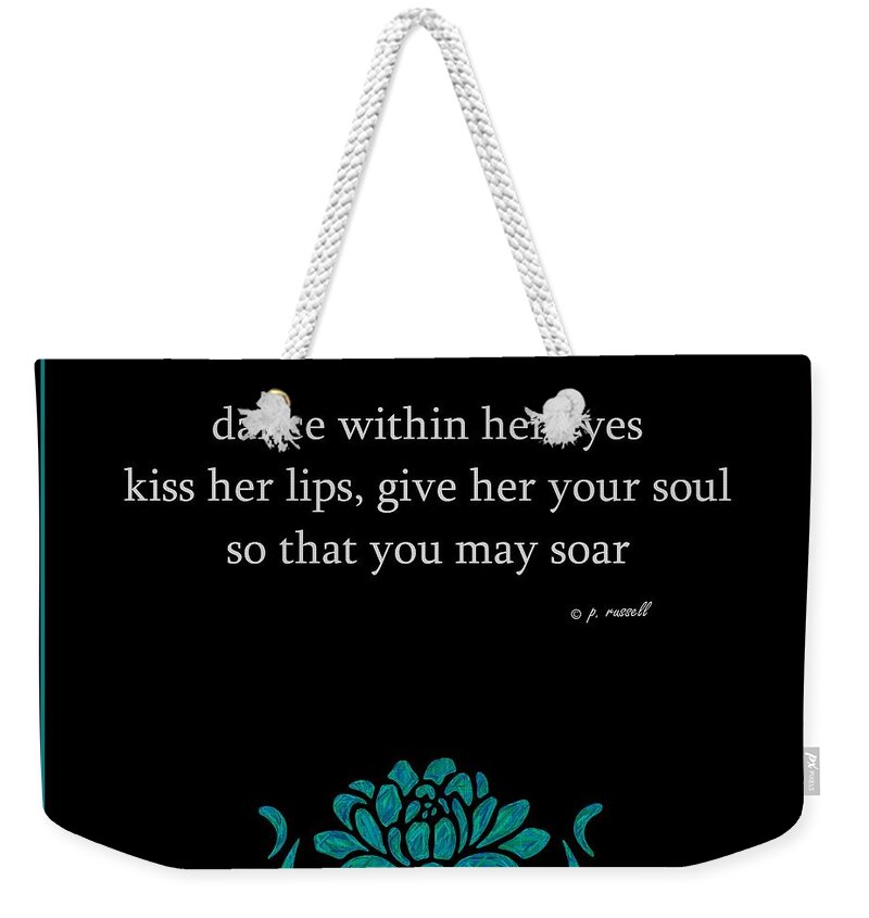 Writing Weekender Tote Bag featuring the mixed media Dance by P Russell