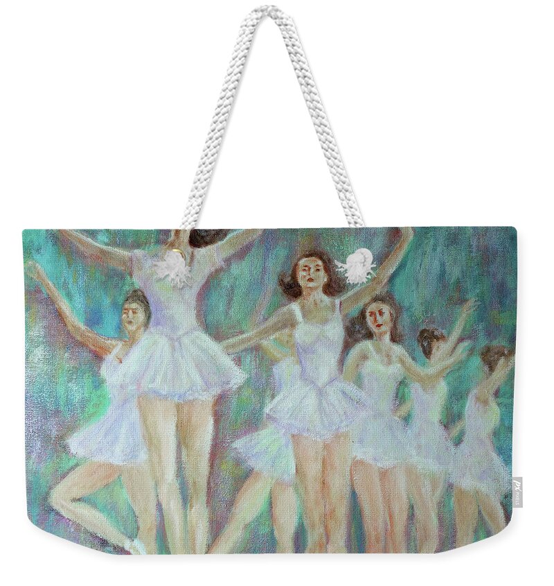 Impressionism Weekender Tote Bag featuring the painting Dance Rehearsal by Lyric Lucas