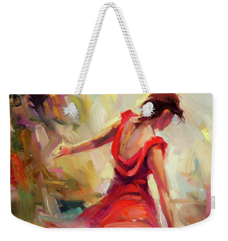 Dancer Weekender Tote Bag featuring the painting Dancer by Steve Henderson