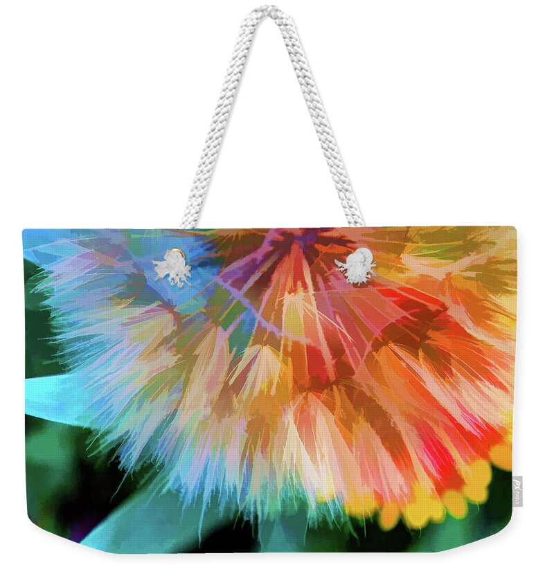 Photography Weekender Tote Bag featuring the digital art Dandelion Circus by Terry Davis