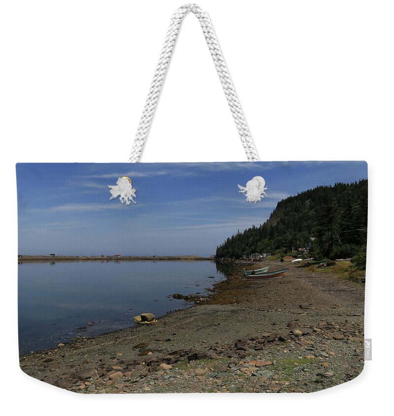 Grand Manan Island Weekender Tote Bag featuring the photograph Dark Harbour Pond by Gary Hall