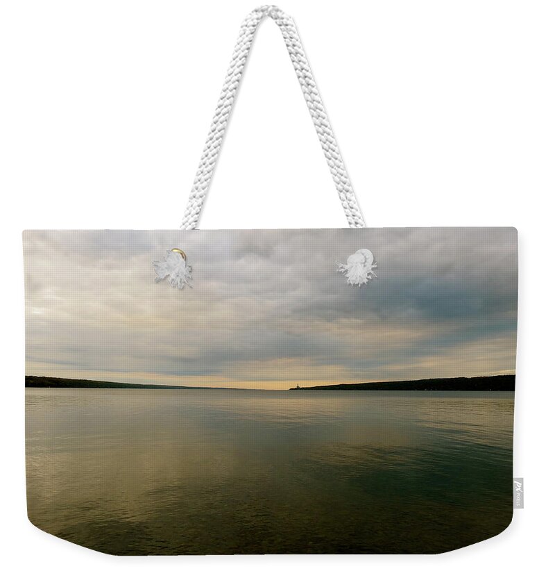 Lake Weekender Tote Bag featuring the photograph Dark Lake by Azthet Photography