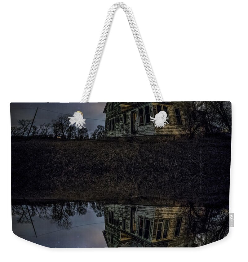 Sky Weekender Tote Bag featuring the photograph Dark Mirror by Aaron J Groen