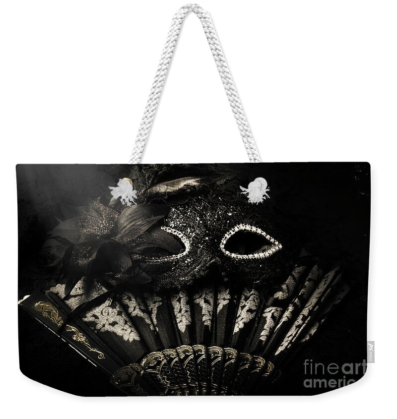 Carnival Weekender Tote Bag featuring the photograph Dark night carnival affair by Jorgo Photography