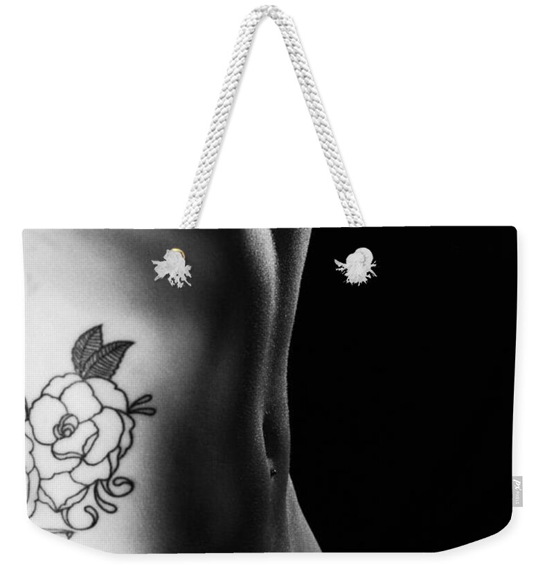 Artistic Weekender Tote Bag featuring the photograph Darkness emerge by Robert WK Clark