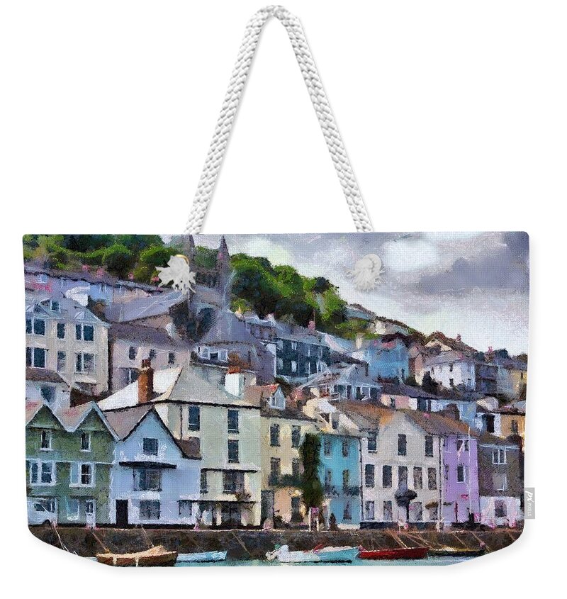 Digital Weekender Tote Bag featuring the digital art Dartmouth Devon by Charmaine Zoe