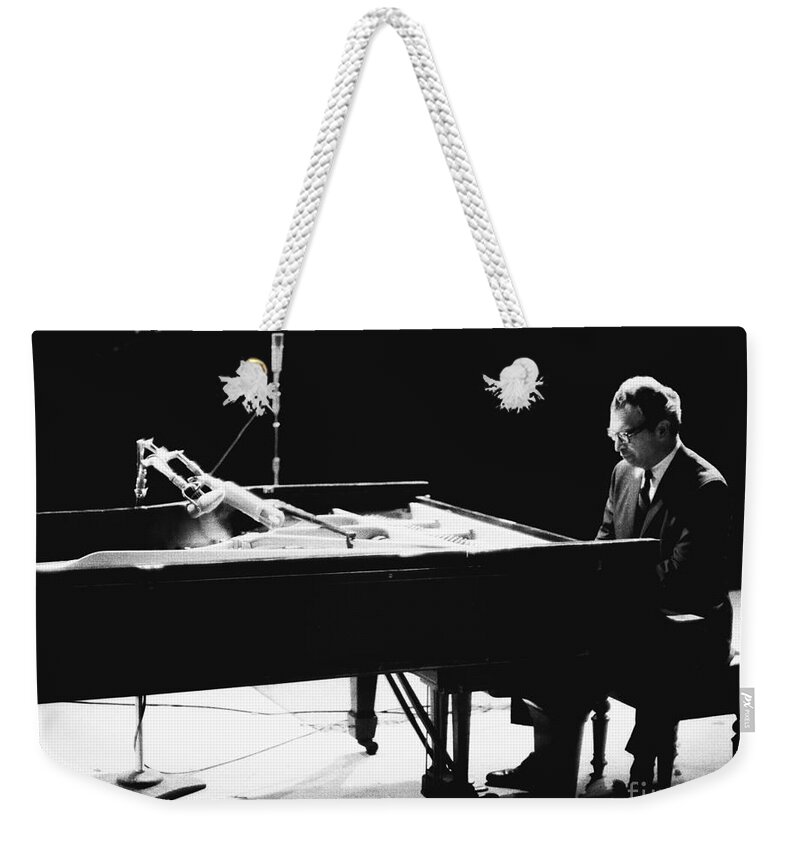 Dave Brubeck Weekender Tote Bag featuring the photograph Dave Brubeck D231 by Dave Allen