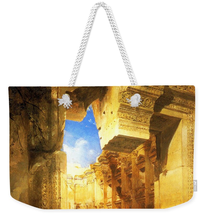 David Roberts Weekender Tote Bag featuring the photograph David Roberts in Egypt by Munir Alawi