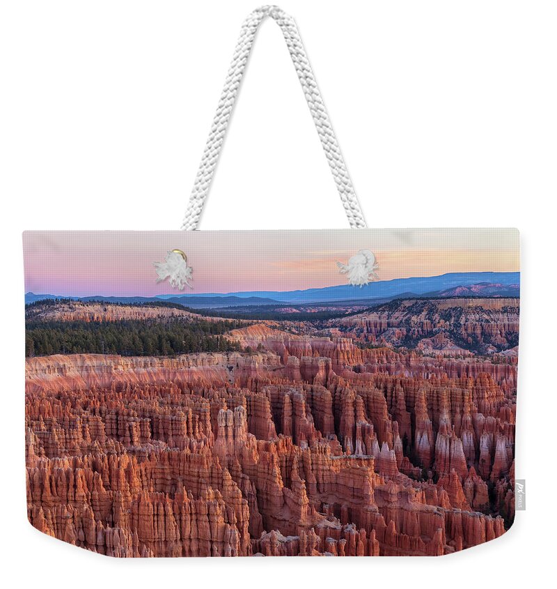 Bryce Canyon National Park Weekender Tote Bag featuring the photograph Dawn At Bryce by Jonathan Nguyen