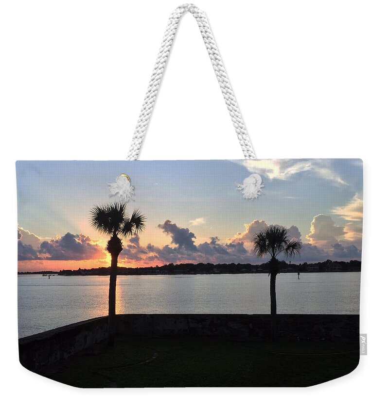 St. Augustine Weekender Tote Bag featuring the photograph Celebrate 450 Landing Day by LeeAnn Kendall