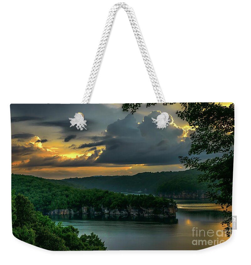 Long Point Weekender Tote Bag featuring the photograph Daybreak over Long Point by Thomas R Fletcher