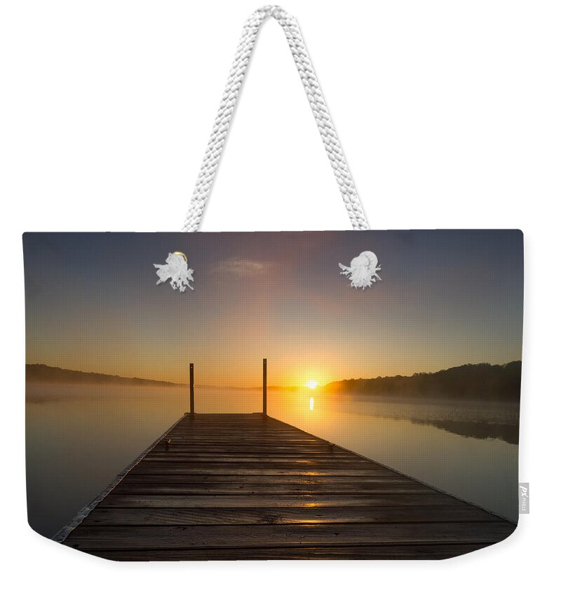 Sunrise Weekender Tote Bag featuring the photograph Daybreak by Penny Meyers