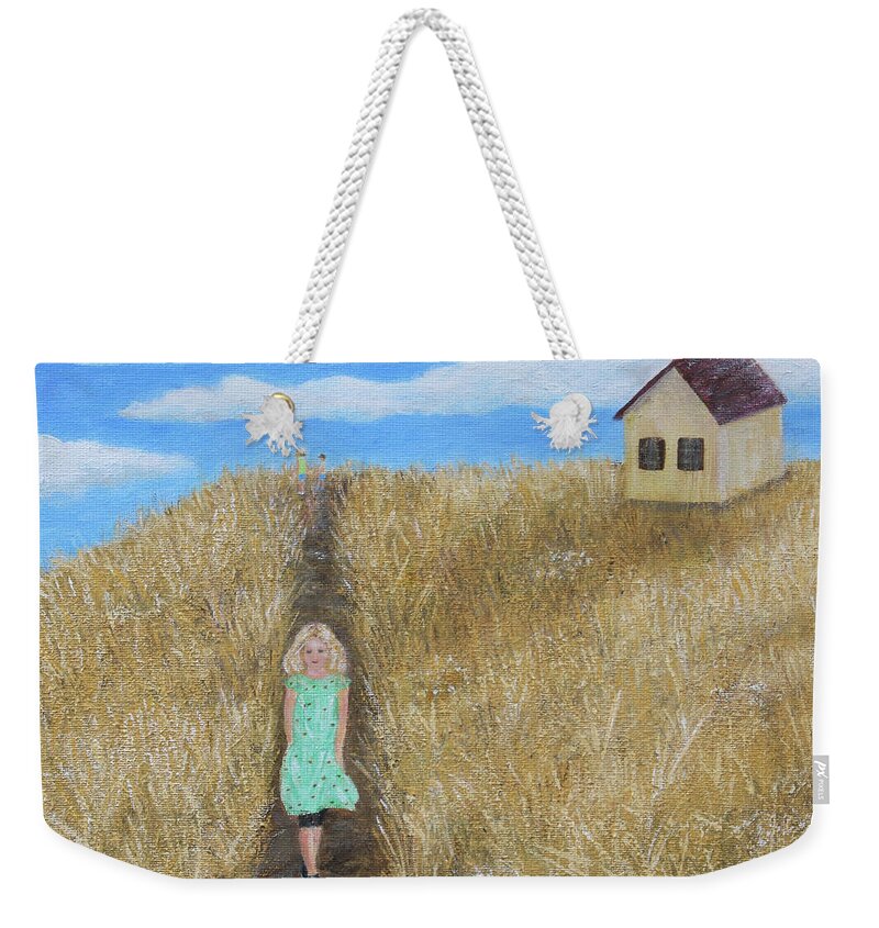 Children Weekender Tote Bag featuring the painting Days of September by Cheryl Rose
