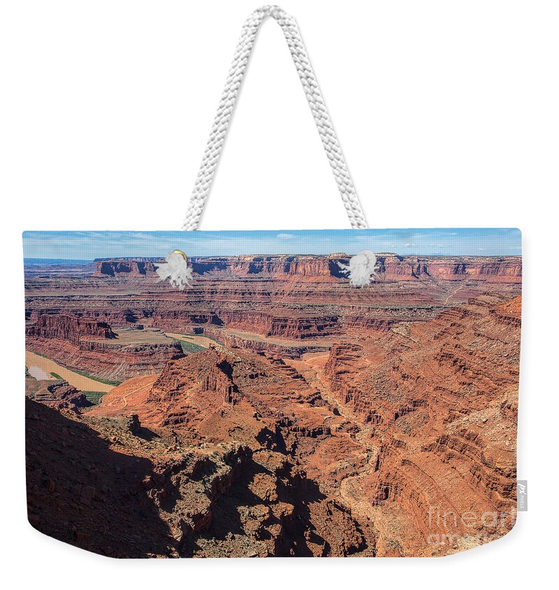  Red Rocks Weekender Tote Bag featuring the photograph Dead Horse Point by Jim Garrison
