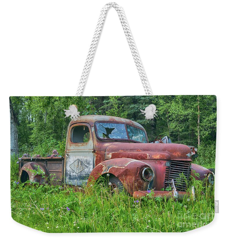 Dead Weekender Tote Bag featuring the photograph Dead International Harvester by Paul Quinn