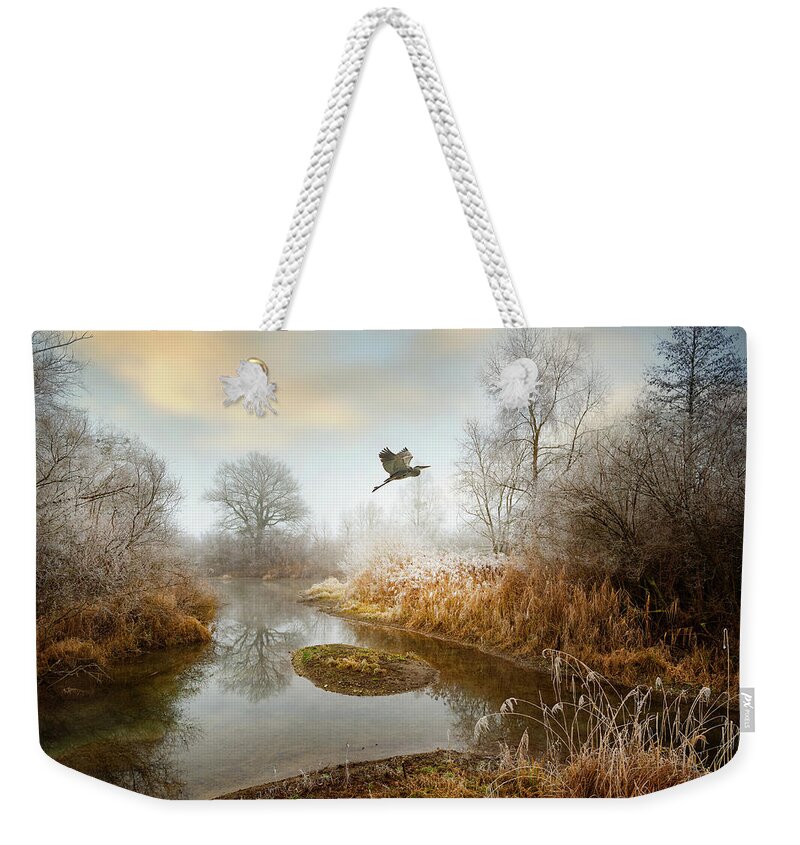 Landscape Weekender Tote Bag featuring the photograph Dear World, by Philippe Sainte-Laudy