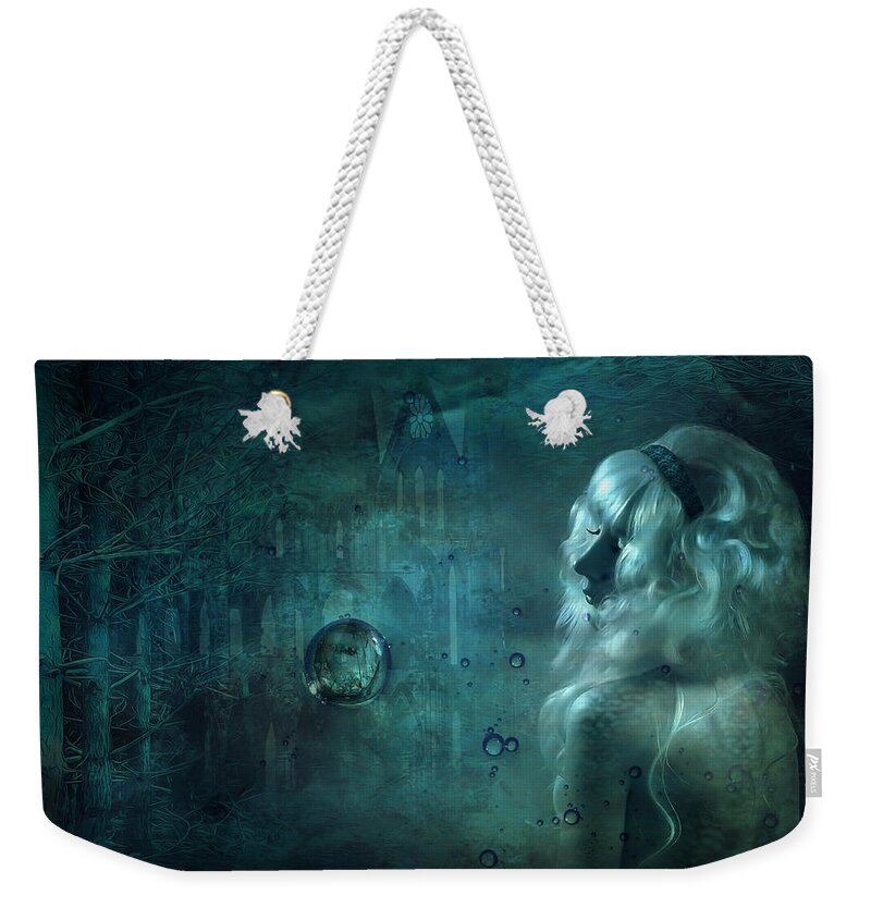 Mermaid Weekender Tote Bag featuring the photograph Deep Down by Svetlana Sewell